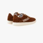 Tennis Low Top In Suede-Versace Embrodery