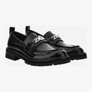 Loafer In Calf Leather - Black-Palladium