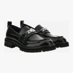 Loafer In Calf Leather - Black-Palladium