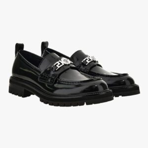 Loafer In Calf Leather - Black-Palladium
