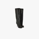 35363738394041Opera Bow Boots In Calf Leather - White