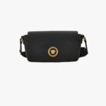 Icon Crossbody Bag In Grainy Calf Leather - Black