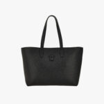 Tote In Grainy Calf Leather - Black-Versace Gold