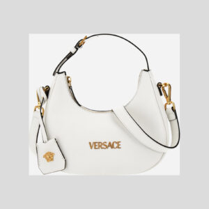 Bag In Lamb Leather - Porcelain White-Versace Gold