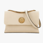 Top Handle In Calf Leather - Light Sand-Gold Versace