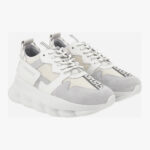 Top In Suede-Laether-Fabric - White