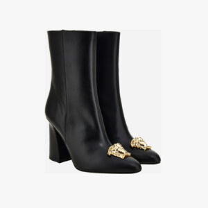 Boot In Calf Leather - Black-Versace Gold
