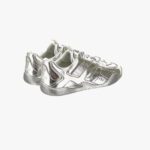 Galaxia Sneaker In Laminated Lamb Leather - Grey