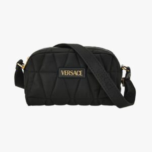 Bag In Embroidered Fabric Nylon - Black-Versace Gold