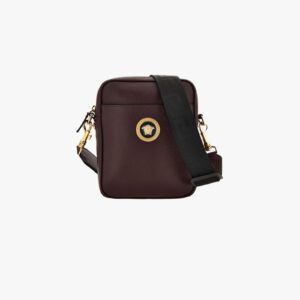 Icon Messenger In Grainy Calf Leather - Pink