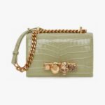 Alexander McQueen Mini Jewelled Satchel - Sage