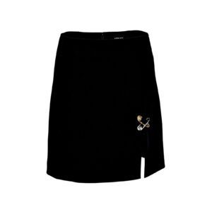 Skirt In Responsible Stretch Wool Grain De Poudre