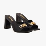 Icon Chain Mule In Calf Leather
