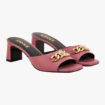 Icon Chain Mule In Calf Leather