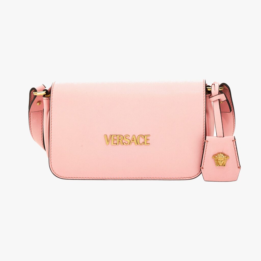 Bag In Lamb Leather - English Rose-Versace Gold