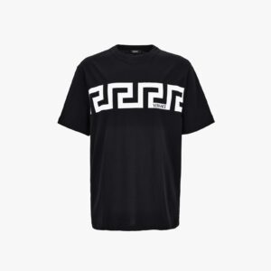 T-Shirt In Jersey Fabric-Versace Print