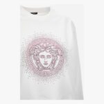 Sweatshirt In Sweatshirt-Medusa Hotfix - White-Pink