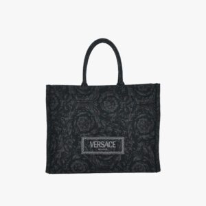 Athena Extra Large Tote In Embroidery Jacquard Barocco-Calf Leather