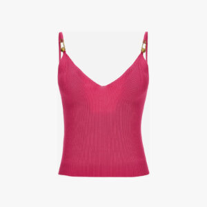 Knit Top In Viscose Stretch - Dragon Fruit
