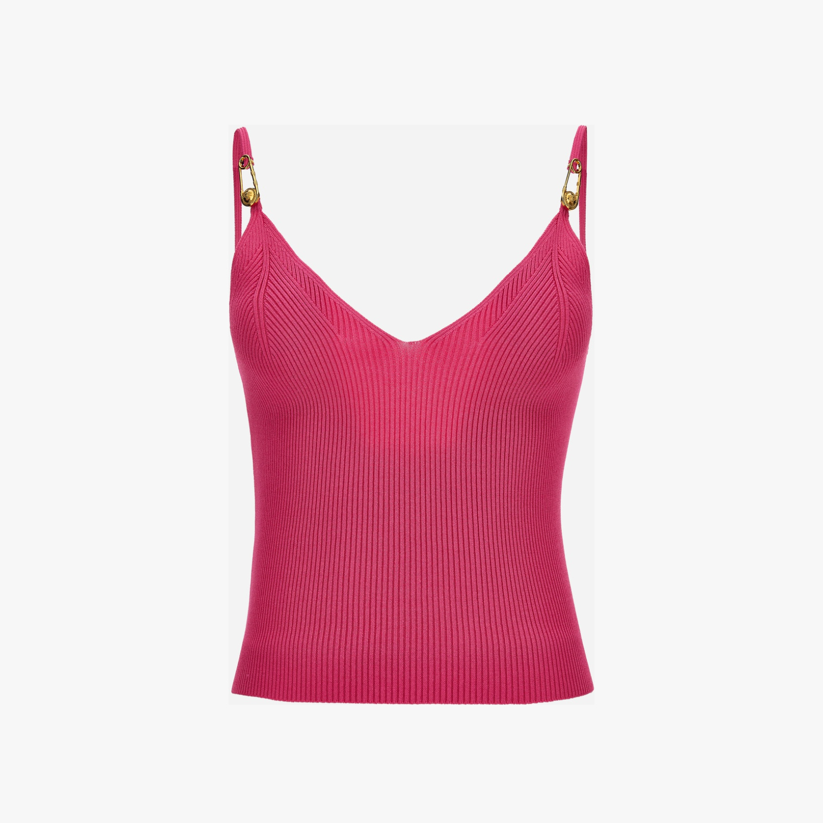 Knit Top In Viscose Stretch - Dragon Fruit Knit Top In Viscose Stretch - Dragon Fruit