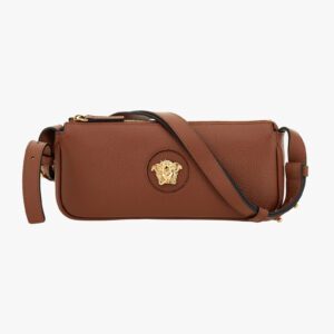 Bag In Grainy Calf Leather - Rust-Versace Gold