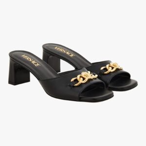 Icon Chain Mule In Calf Leather