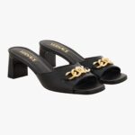 Icon Chain Mule In Calf Leather