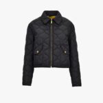 Blouson In Nylon Fabric With Lining Baroque Palm Allover Print Reversible