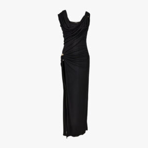 Gown In Responsible Vicose Liquid Jersey - Black
