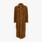 Coat/Peacoat/Caban/Cape In Curly Plain Faux Fur - Camel
