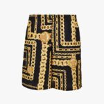 In Twill Poly Medusa Chain Print Allover - Black-Gold