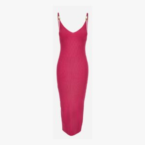 Knit Dress In Viscose Stretch - Dragon Fruit