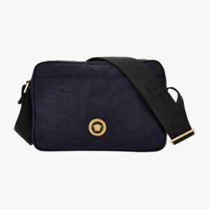 Icon Nylon Crossbody In Nylon Jacquard-Calf Leather