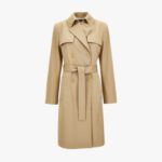 36384042444648Trench/Parka In Cotton Fabric With Allover Chain Print Lining - White
