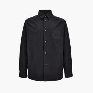 Blouson In Nylon Taffeta Wr Fabric-Responsible Techno Jacquard Baroque Insert
