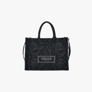 Athena Large Tote In Embroidery Jacquard Barocco-Calf Leather