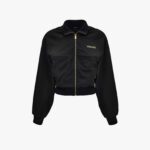 Sweatshirt In Technical Jersey With Medusa Embroidery - Black-Gold