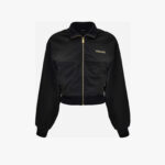 Sweatshirt In Technical Jersey With Medusa Embroidery - Black-Gold