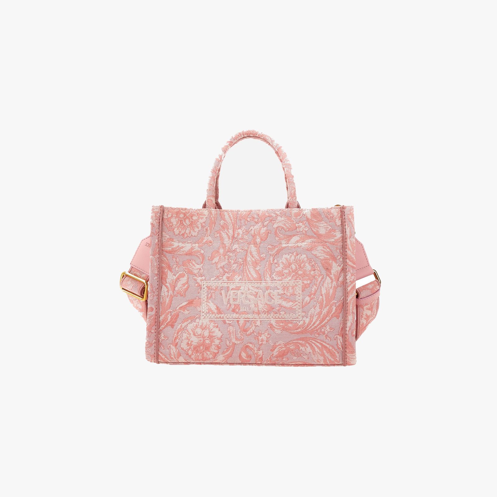 Tote In Embroidery Jacquard Barocco-Calf Leather Tote In Embroidery Jacquard Barocco-Calf Leather