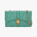 Bag Kleio In Quilted Lamb Leather - Sea Green-Versace Gold