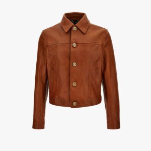 Blouson Leather In Calf Leathe - Black
