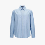Informal Shirt In Baroque Poplin Fabric - Blue