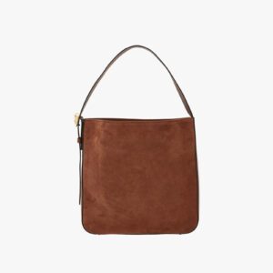La Medusa Hobo In Grainy Calf Leather-Suede