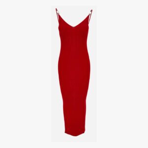 Knit Dress In Viscose Stretch - Red