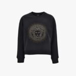 Sweatshirt In Sweatshirt-Medusa Hotfix - Black-Gold