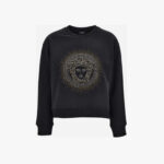 Sweatshirt In Sweatshirt-Medusa Hotfix - Black-Gold