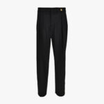 Informal Pant In Sallia Stretch Wool Mixed Fabric - Black