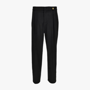 Informal Pant In Sallia Stretch Wool Mixed Fabric - Black