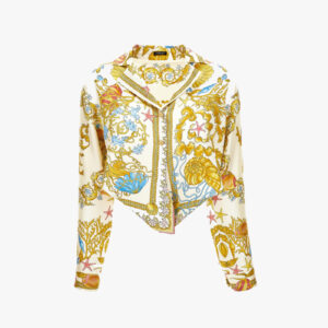 Informal Shirt In Underwater Barocco Foulard On Silk Twill - Multicolor