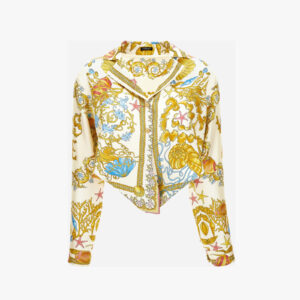 Informal Shirt In Underwater Barocco Foulard On Silk Twill - Multicolor